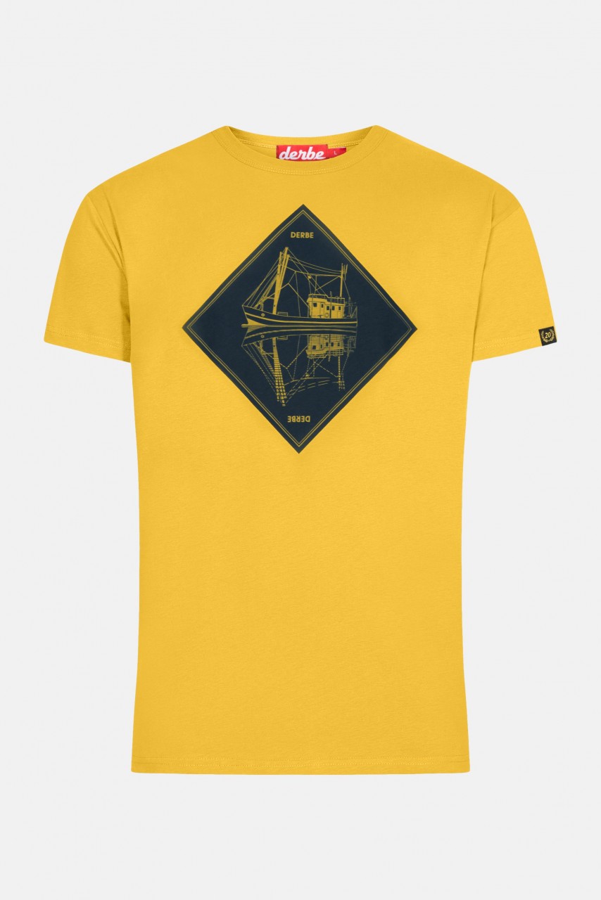 Derbe Schipp Herren T-Shirt Gelb