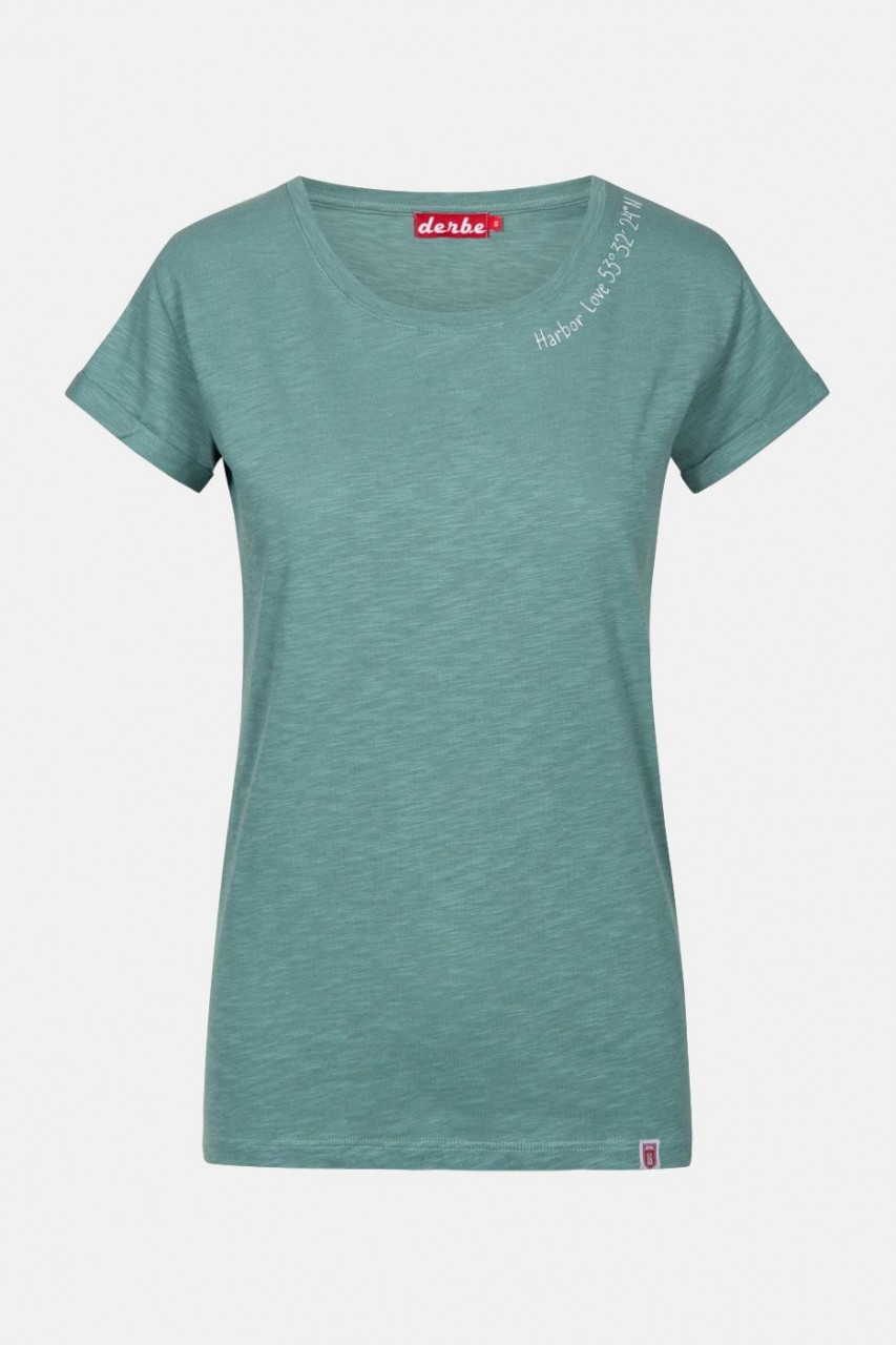 Derbe Sign Damen T-Shirt Grün Türkis