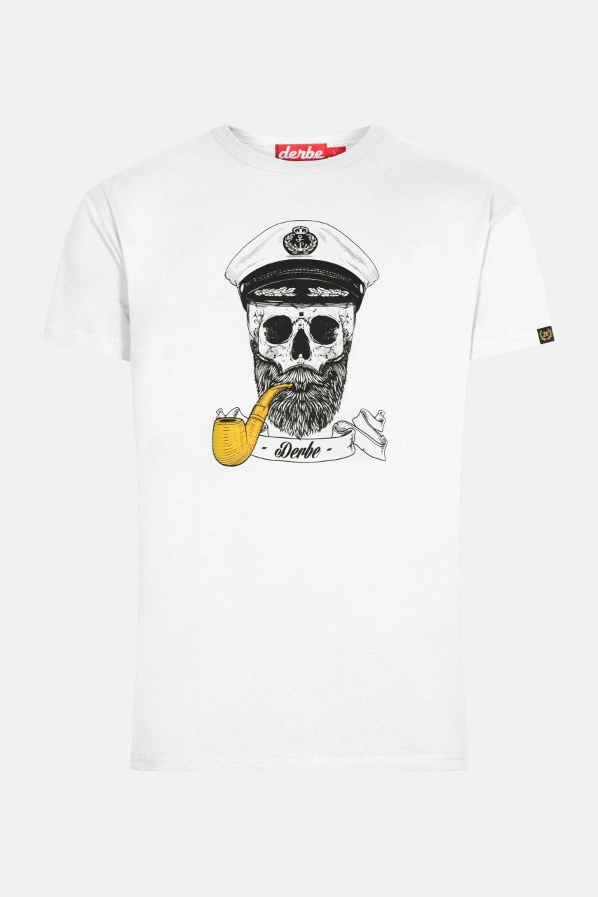 Derbe Spooky Herren T-Shirt Weiß