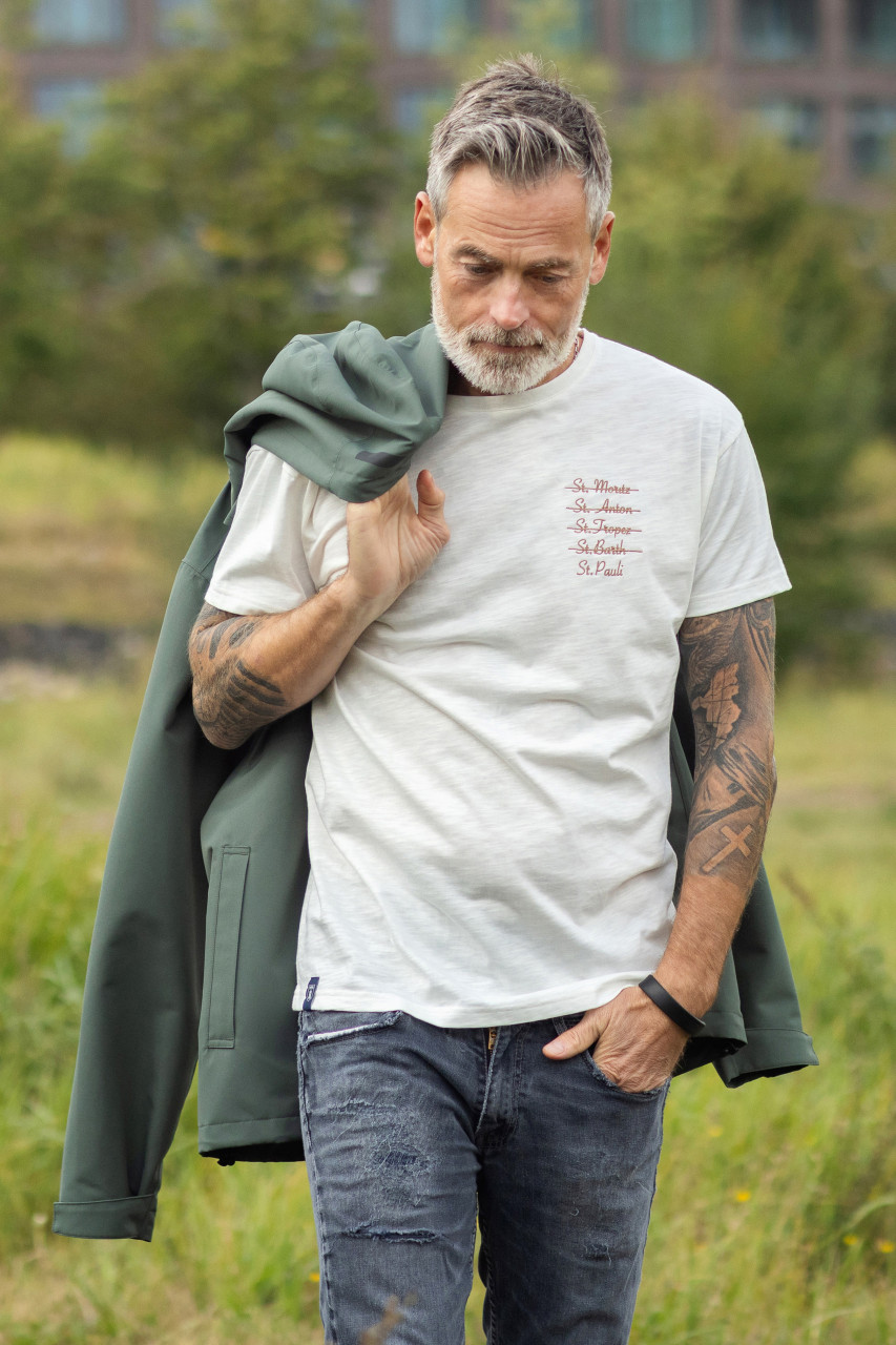 Derbe T-Shirt STPA Herren Weiß