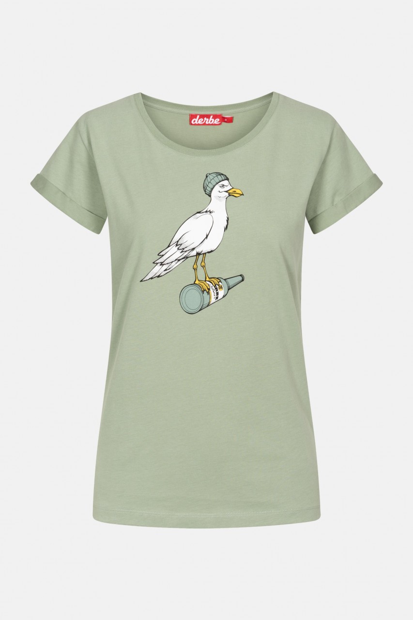 Derbe Sturmmöwe Damen T-Shirt Lily Pad Grün