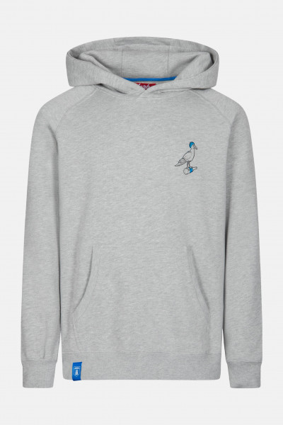 Derbe Sturmmöwe Embroidery Herren Hoody Grey Melange Grau Derbe Sturmmöwe Embroidery Herren Hoody Grey Melange Grau