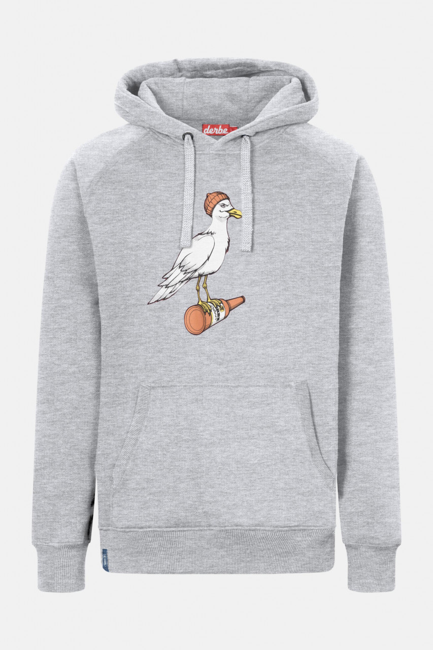 Derbe Sturmmöwe Herren Hoodie Grau