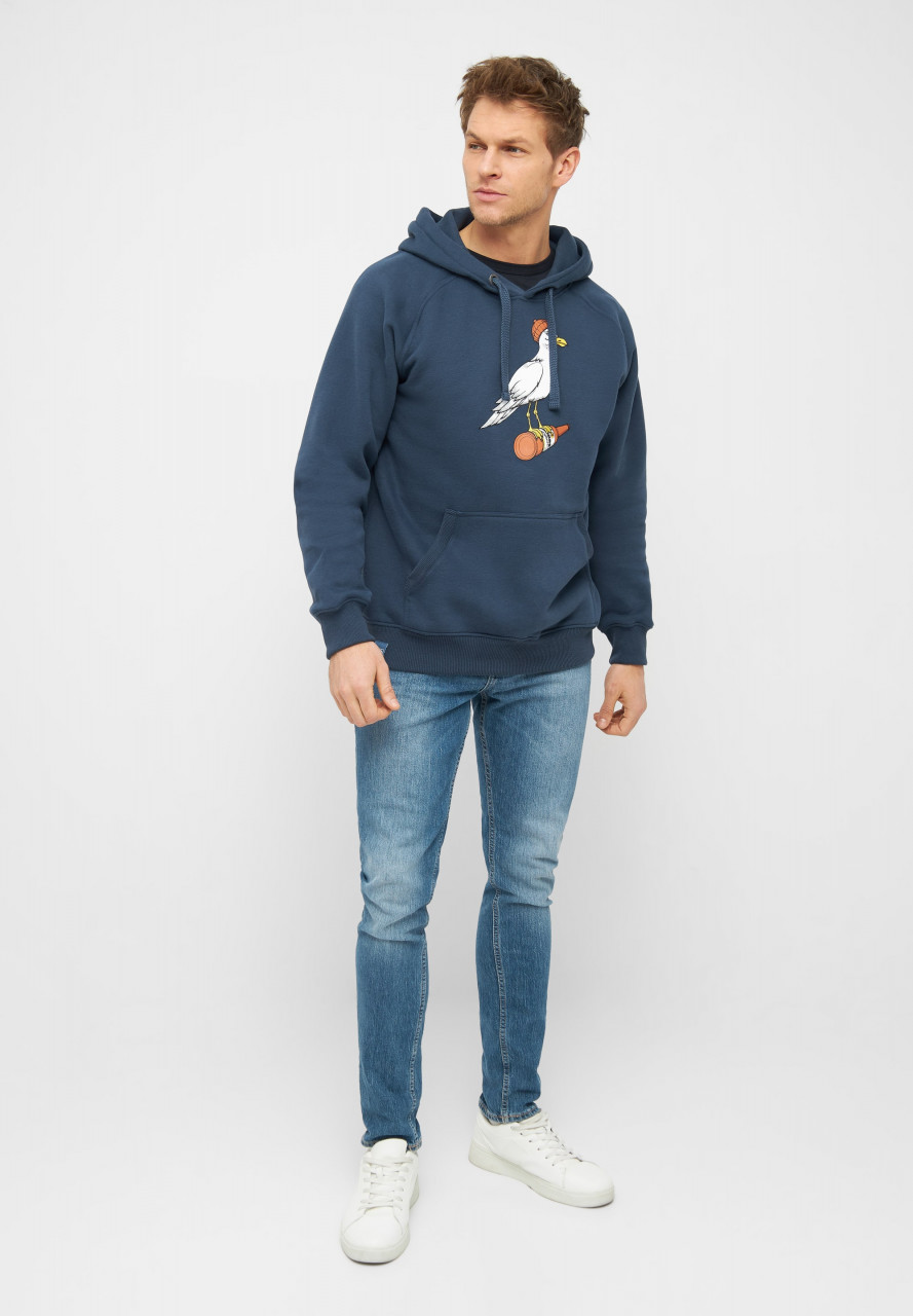 Derbe Sturmmöwe Herren Hoodie Dunkelblau