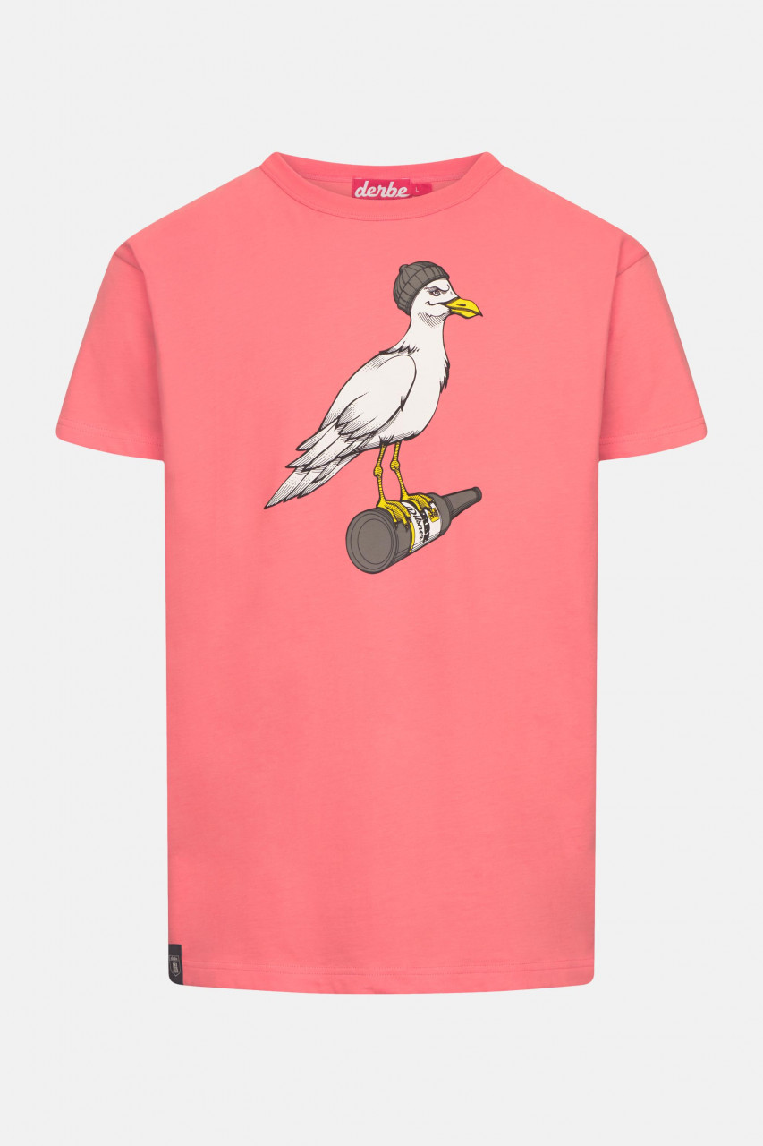 Derbe T-Shirt Sturmmöwe Herren Pink