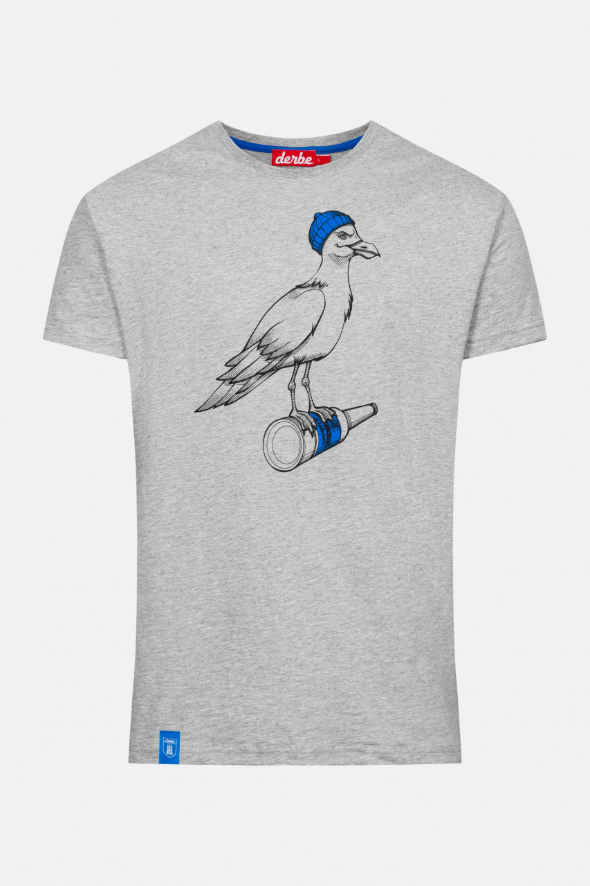 Derbe Sturmmöwe Herren T-Shirt Grey Melange Grau