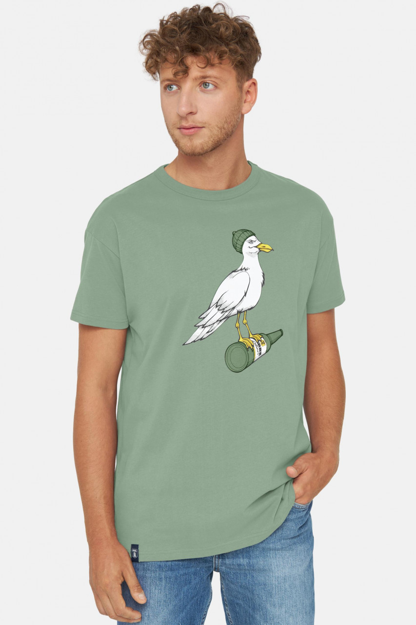 Derbe T-Shirt Sturmmöwe Herren Grün