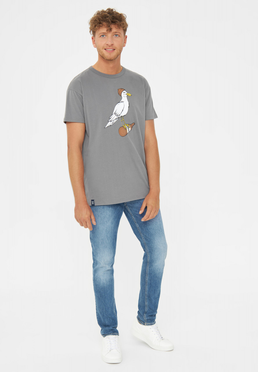 Derbe T-Shirt Sturmmöwe Herren Grau