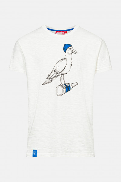 Derbe Sturmmöwe Herren T-Shirt Off White Weiß Derbe Sturmmöwe Herren T-Shirt Off White Weiß