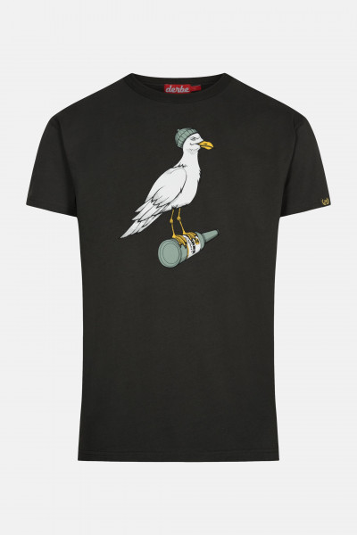 Derbe Sturmmöwe Herren T-Shirt Phantom Schwarz