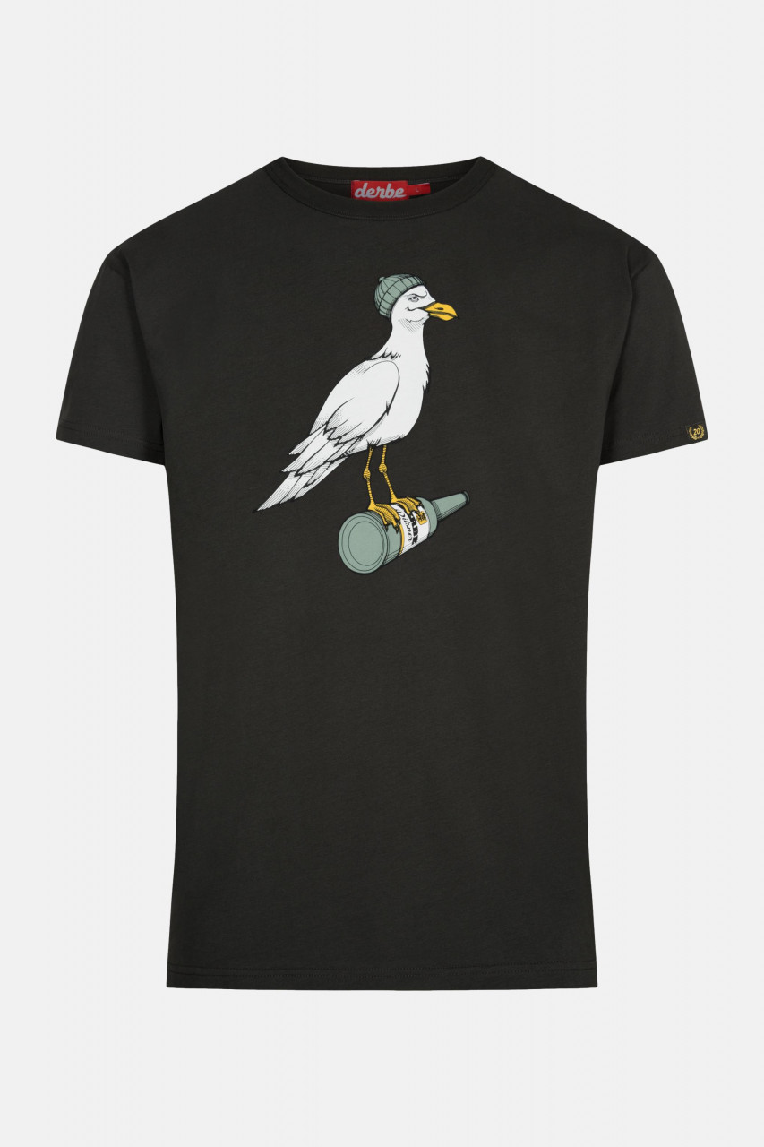 Derbe Sturmmöwe Herren T-Shirt Phantom Schwarz