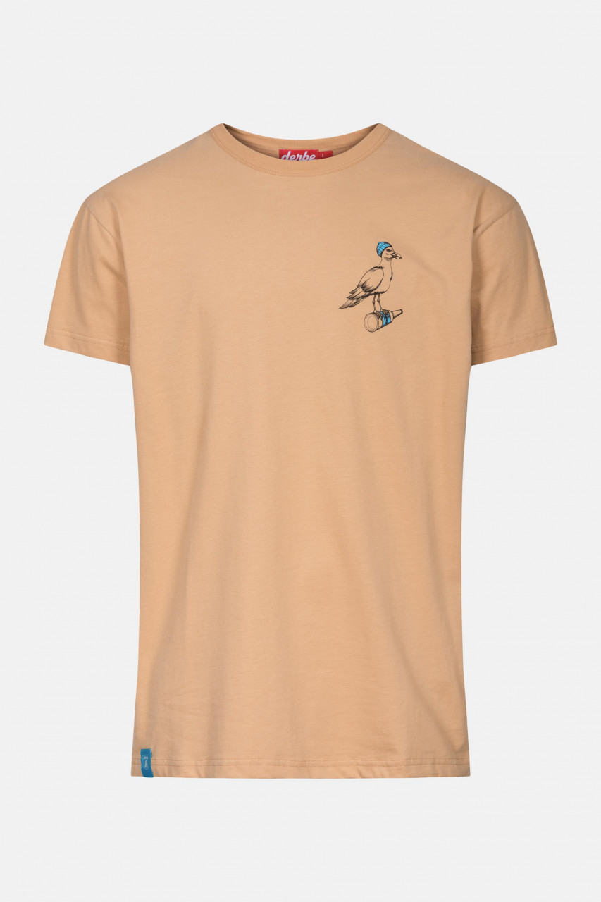 Derbe Sturmmöwe Mono Herren Shirt Doe Ocker Braun