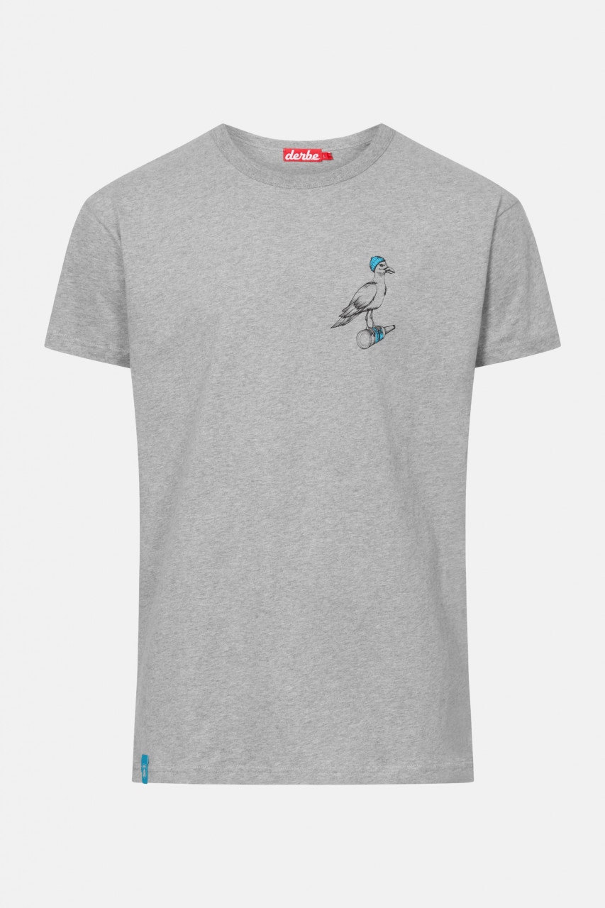 Derbe Sturmmöwe Mono Herren Shirt Grey Melange Grau