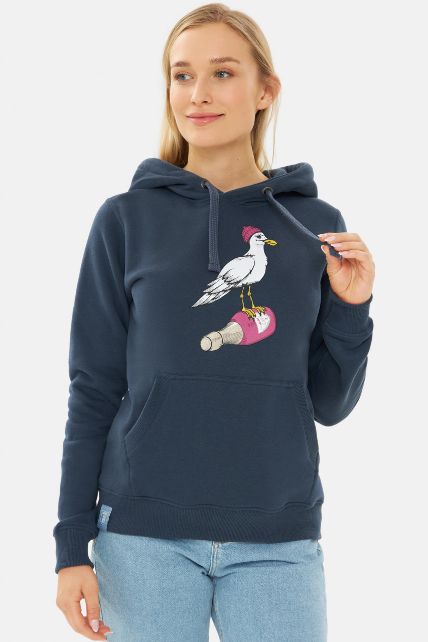 Derbe Hoodie Sturmmöwin Damen Dunkelblau