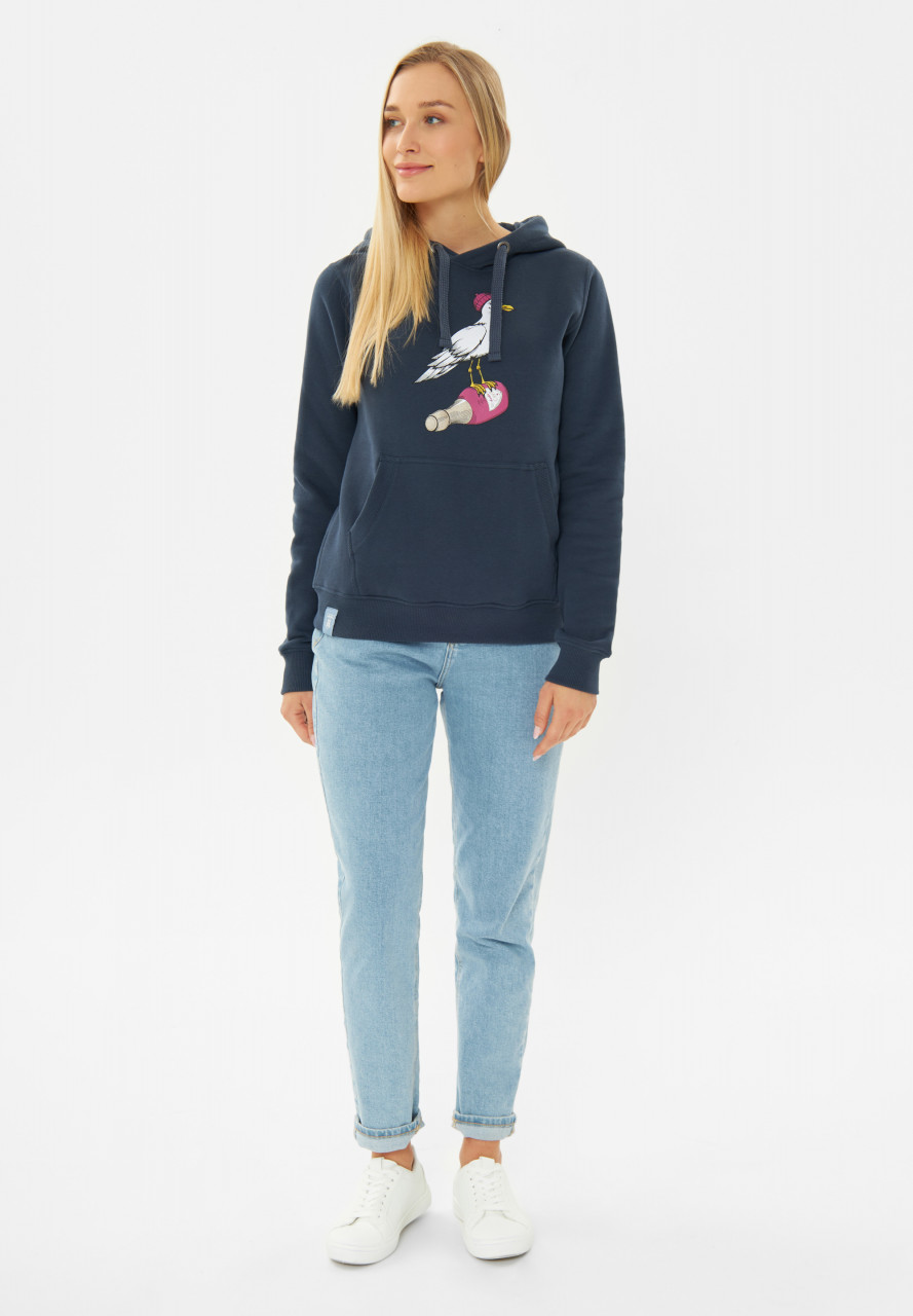 Derbe Hoodie Sturmmöwin Damen Dunkelblau