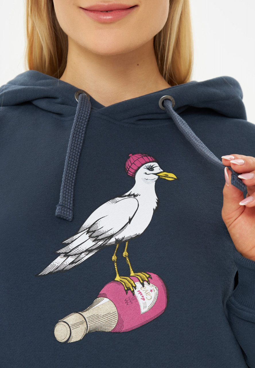 Derbe Hoodie Sturmmöwin Damen Dunkelblau
