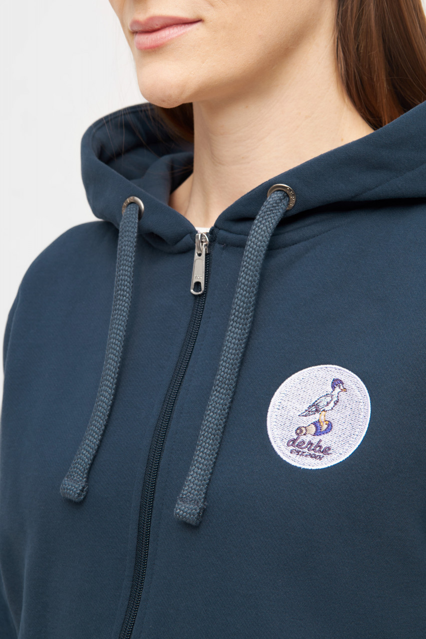 Derbe Sweatjacke Sturmmöwin Damen Dunkelblau Derbe Hamburg Shop