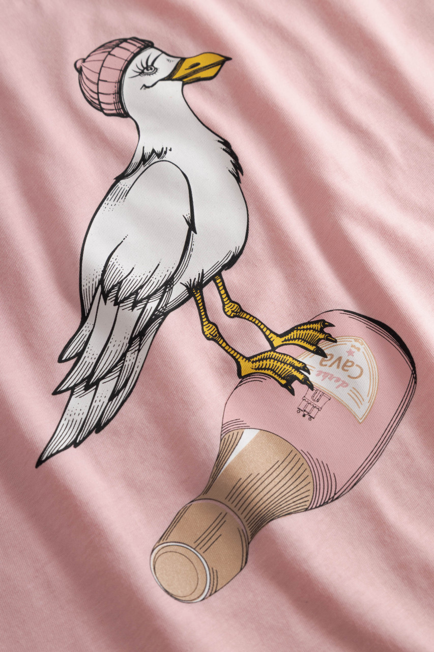 Derbe T-Shirt Sturmmöwin Damen Rosa GOTS Organic