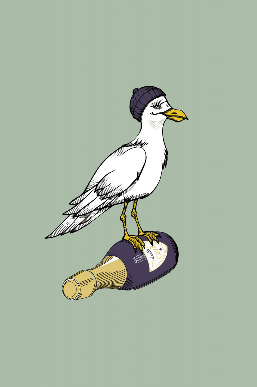 Derbe T-Shirt Sturmmöwin Damen Grün