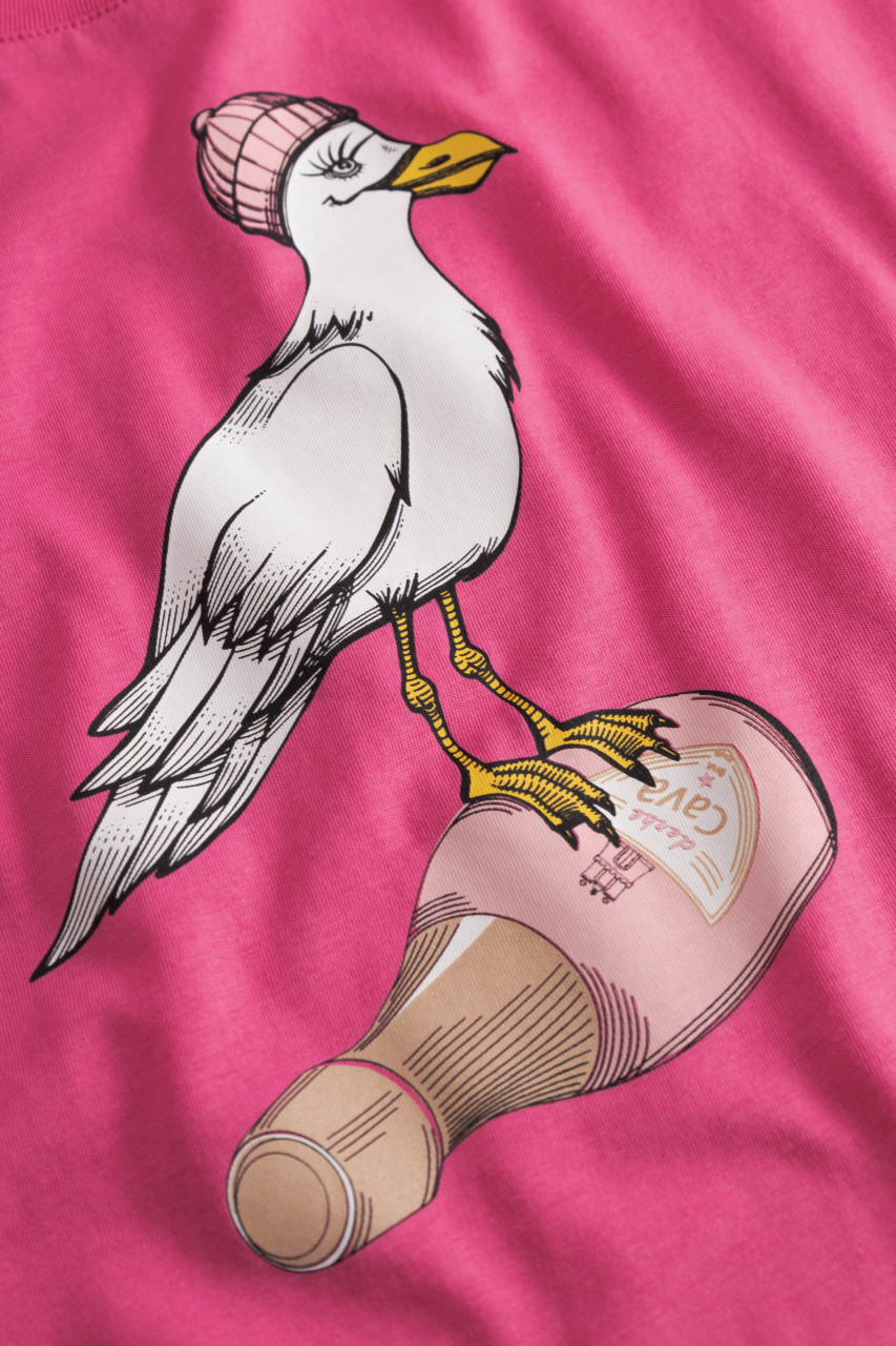 Derbe T-Shirt Sturmmöwin Damen Pink GOTS Organic