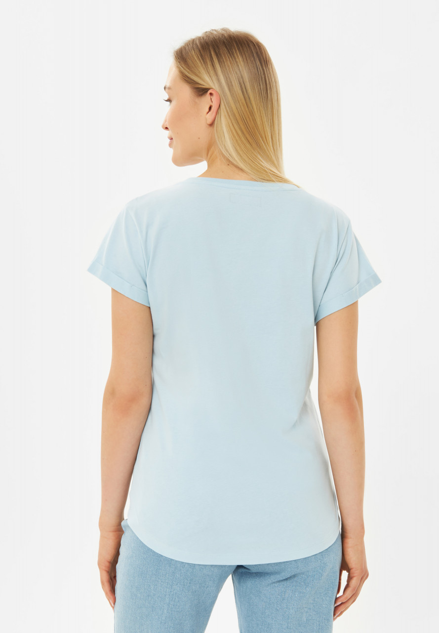 Derbe T-Shirt Sturmmöwin Damen Hellblau