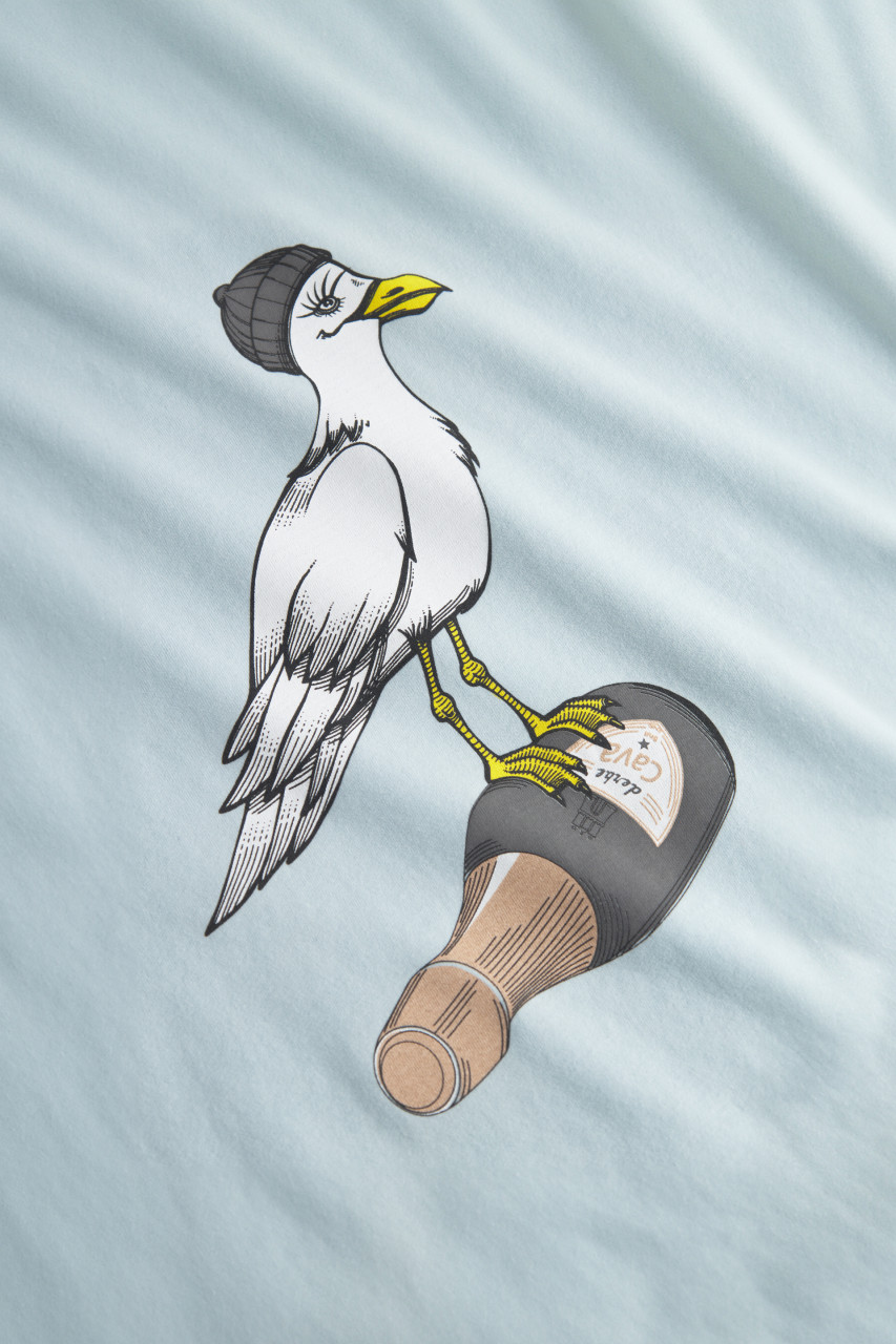 Derbe T-Shirt Sturmmöwin Damen Hellblau