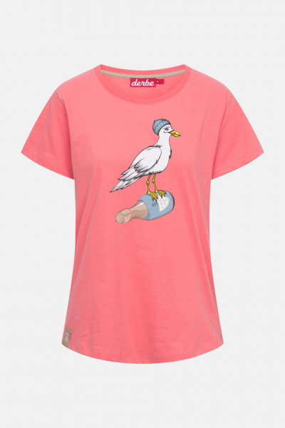 Derbe T-Shirt Sturmmöwin Damen Rosa