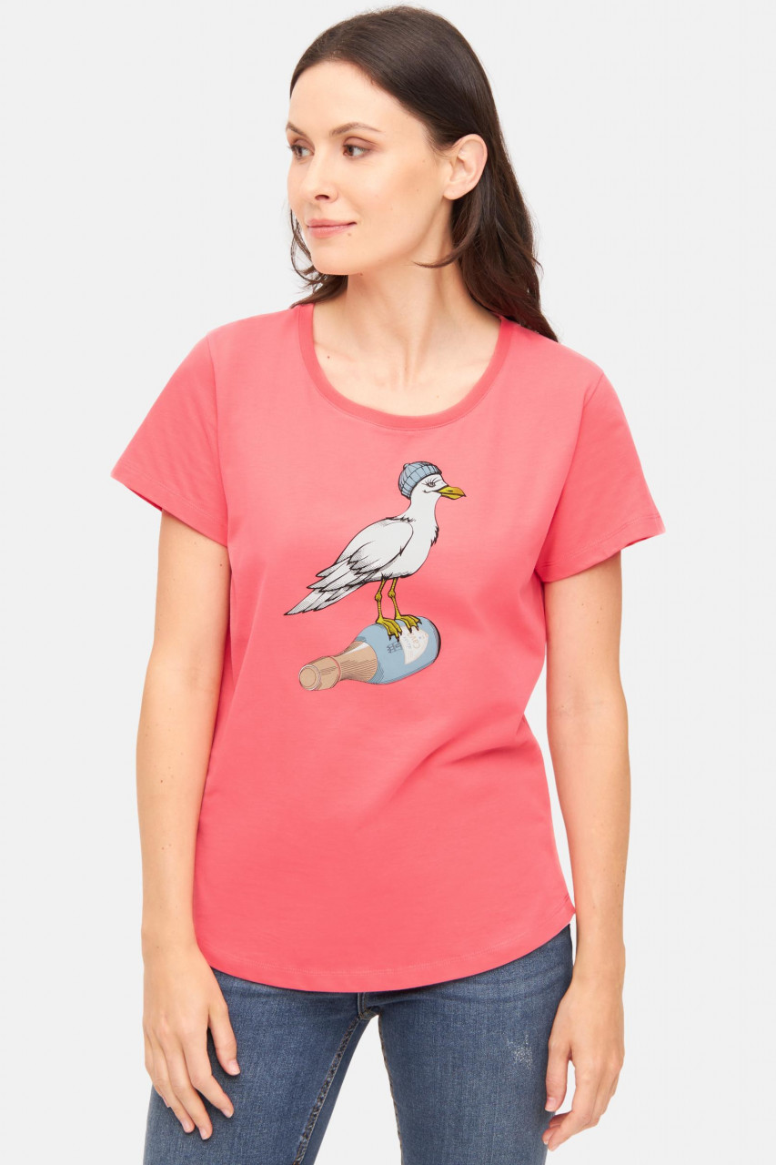 Derbe T-Shirt Sturmmöwin Damen Rosa