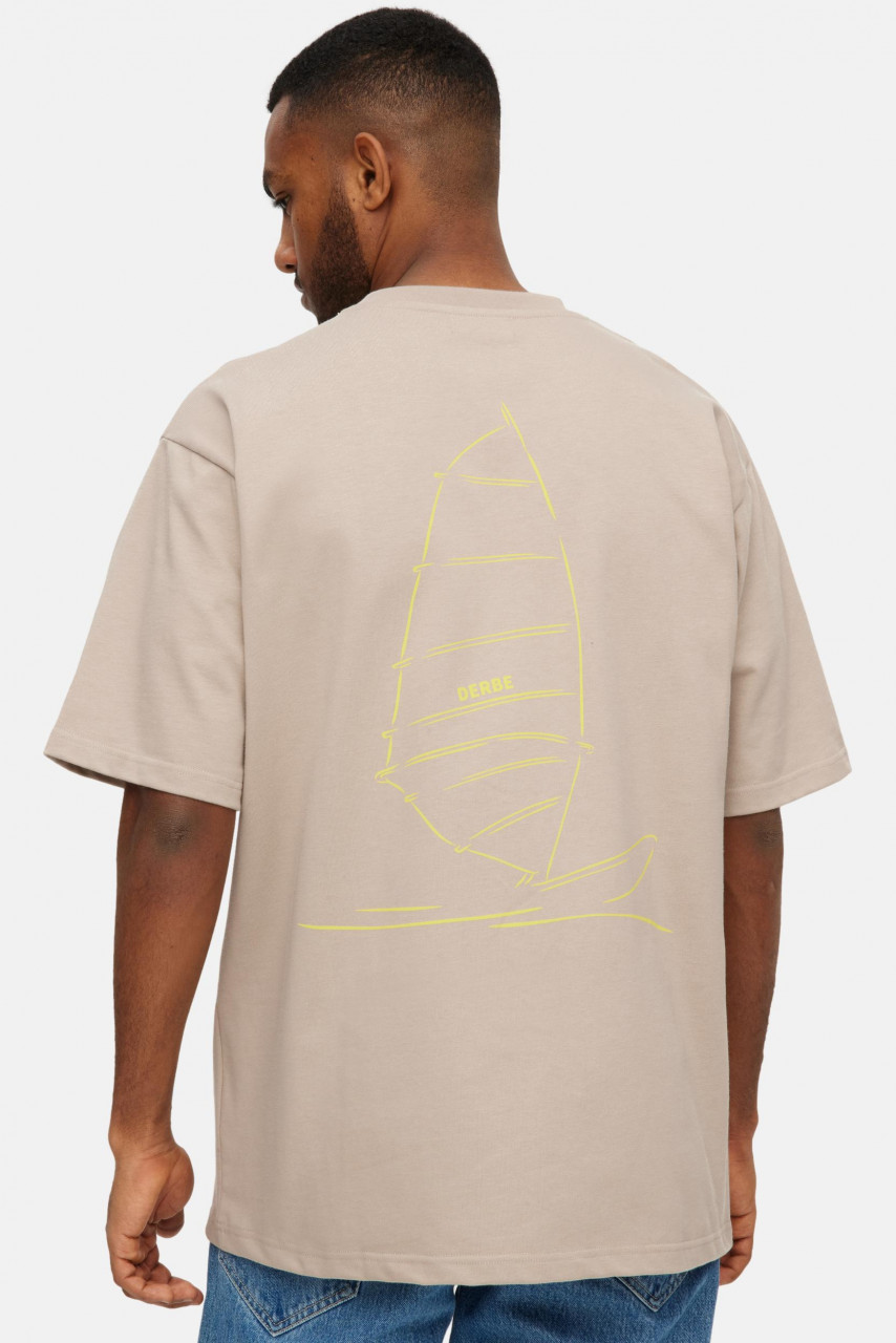 Derbe T-Shirt Surfwind Herren Beige