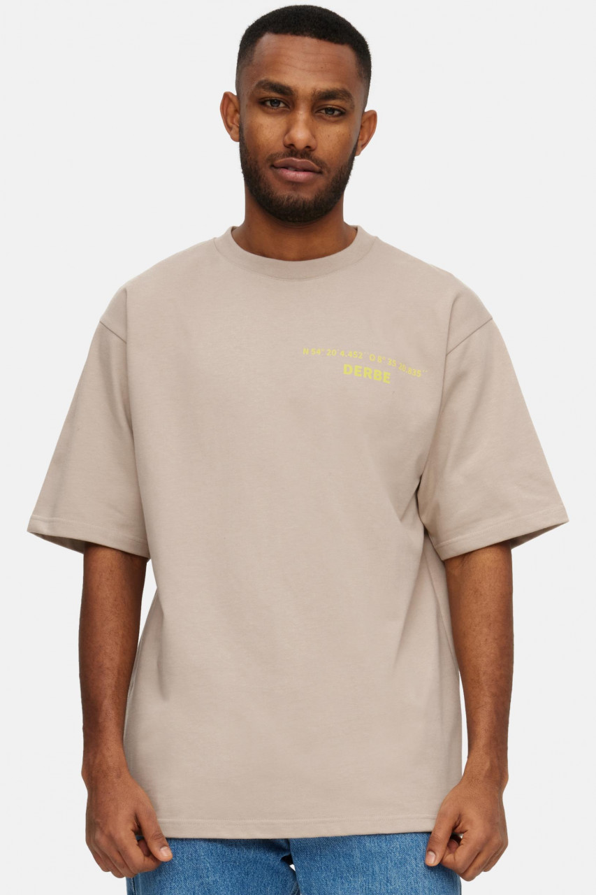 Derbe T-Shirt Surfwind Herren Beige