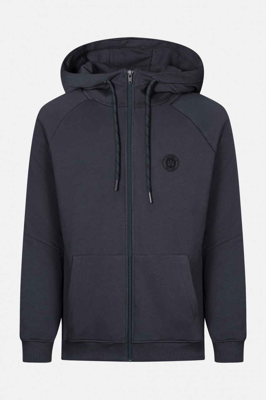 Derbe Sweat Zip Sweatjacke Herren Kapuzenjacke Phantom Schwarz