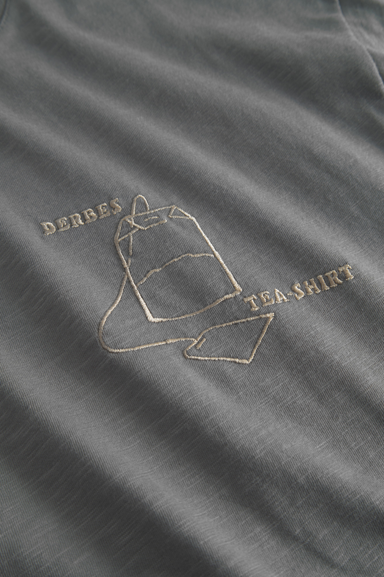 Derbe T-Shirt Tea Herren Grau