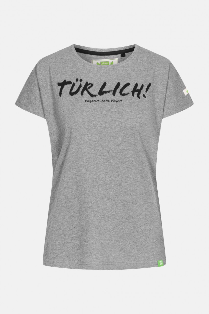 Derbe Tessa Türlich Damen Shirt Gots Organic Grau