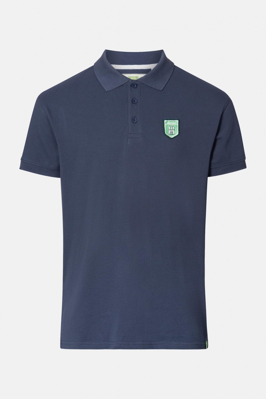 Derbe Tommy Poloshirt T-Shirt Gots Organic Dunkelblau