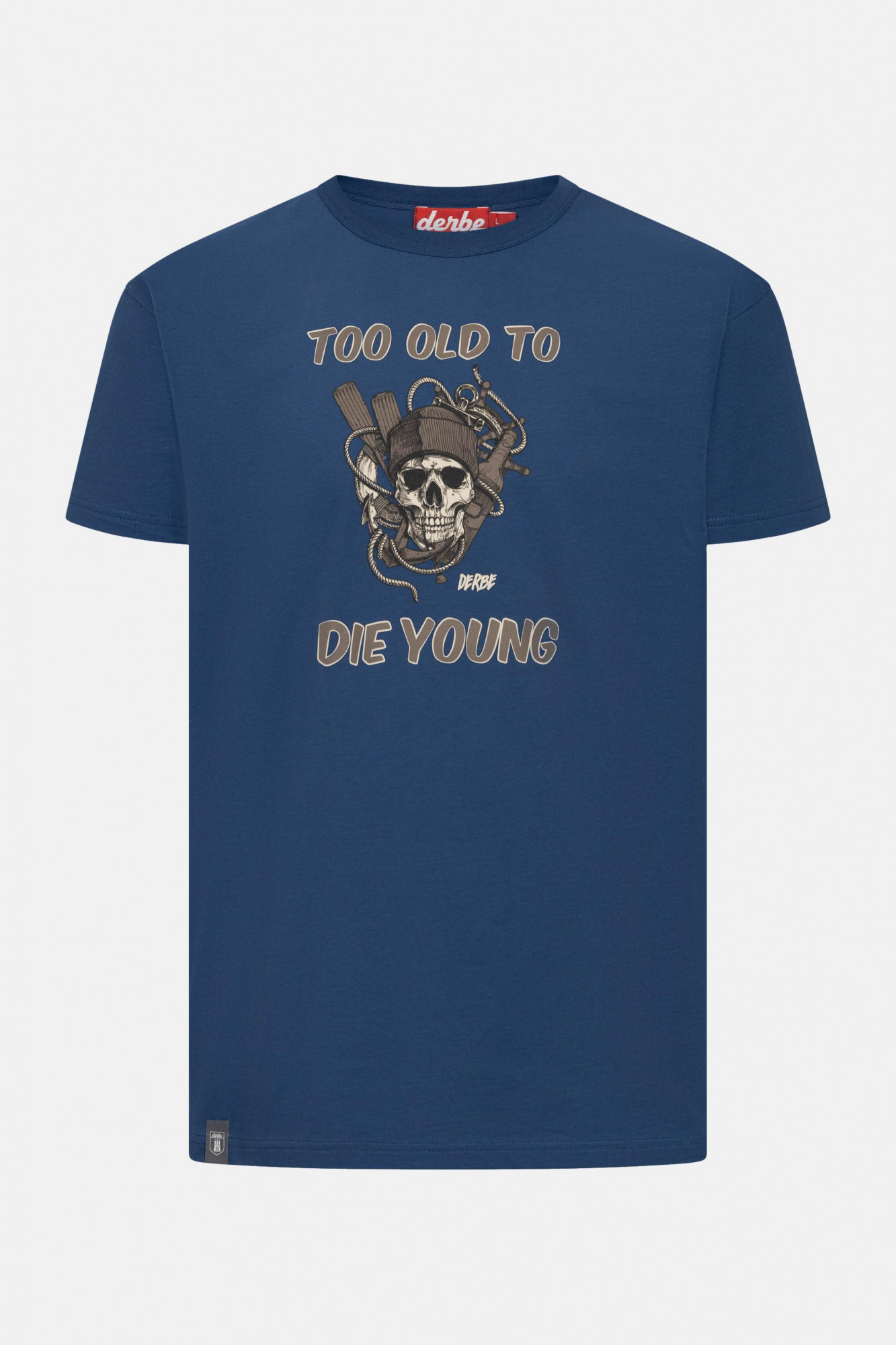 Derbe T-Shirt Too Old Herren Blau GOTS Organic