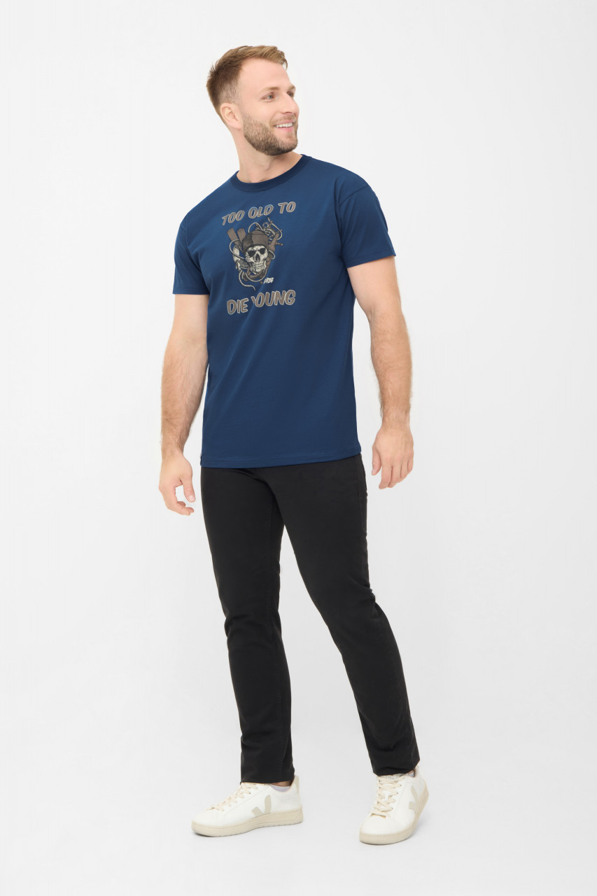 Derbe T-Shirt Too Old Herren Blau GOTS Organic