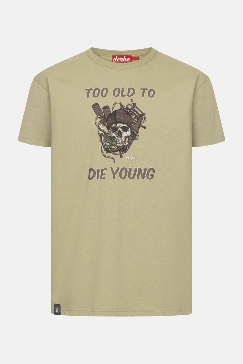 Derbe T-Shirt Too Old Herren Hellgrün GOTS Organic