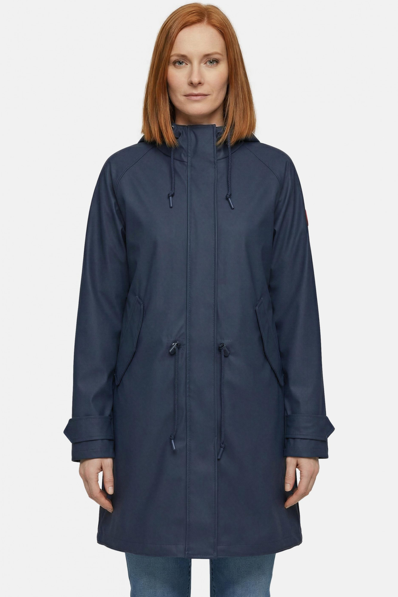 Derbe Traveby Friese Fisher Dunkelblau Damen Regenjacke