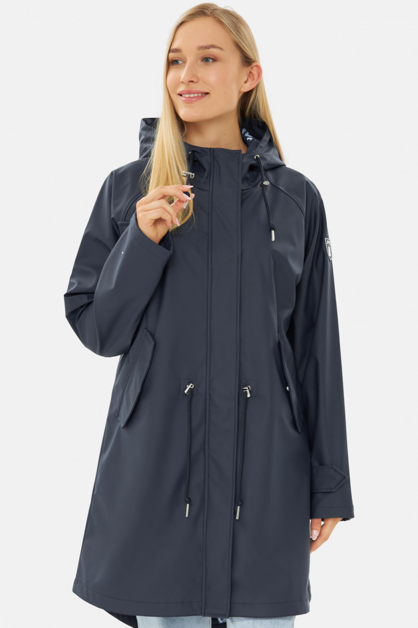 Derbe Regenjacke Traveby Friese Flower Damen Dunkelblau