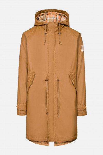 Derbe Traveholm Friese Herren Regenmantel Monks Robe Braun Check Kariert Derbe Traveholm Friese Herren Regenmantel Monks Robe Braun Check Kariert