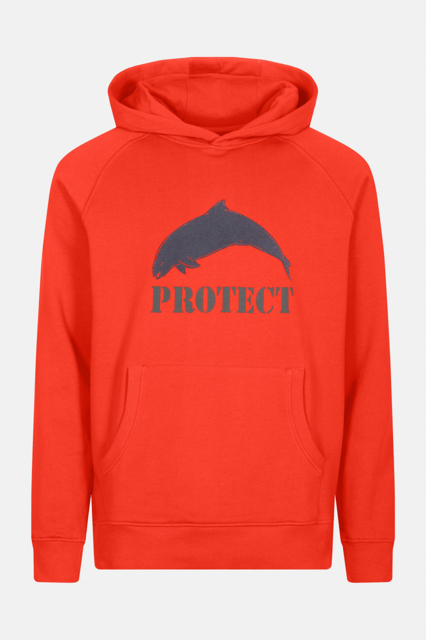 Derbe Trawl Unisex Hoodie Gots Organic Sea Shepherd Kapuzenpullover Cherry Tomato Rot