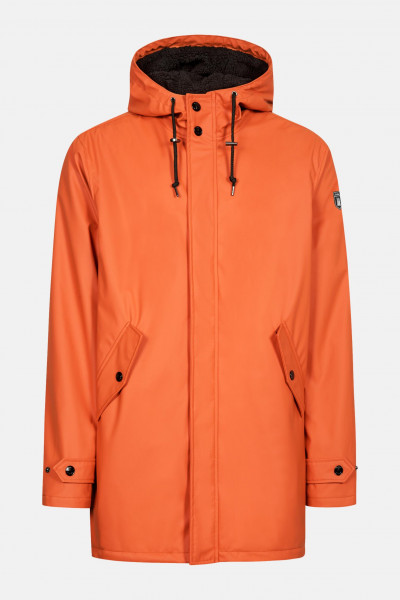 Derbe Trekholm Herren Regenjacke Burnt Ochre Rostrot Gefüttert Derbe Trekholm Herren Regenjacke Burnt Ochre Rostrot Gefüttert