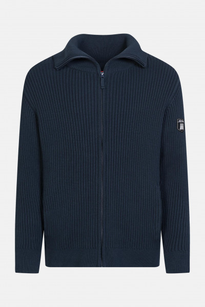 Derbe Troyzip Gots Organic Herren Troyer Strickjacke Rippstrick Navy Dunkelblau Derbe Troyzip Gots Organic Herren Troyer Strickjacke Rippstrick Navy Dunkelblau