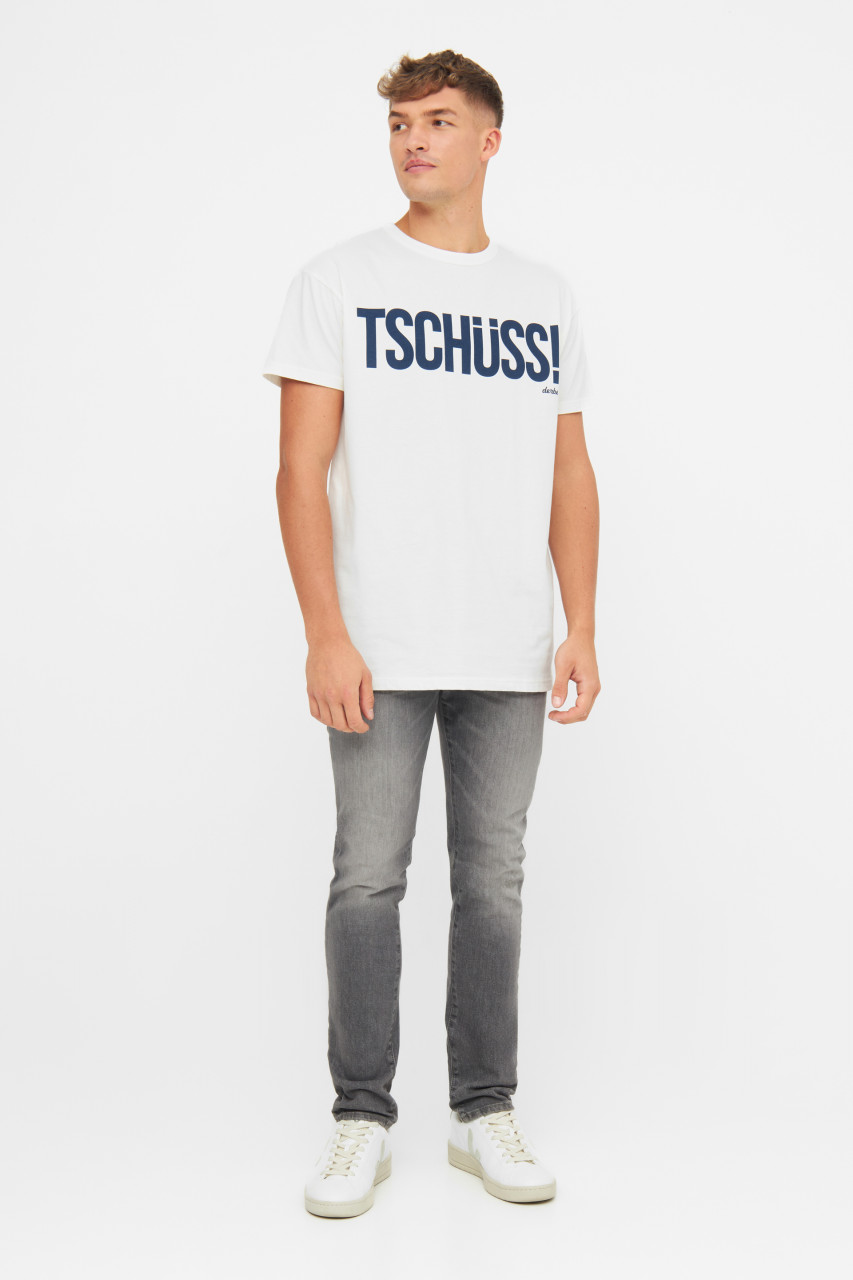 Derbe T-Shirt Tschüss Herren Weiß