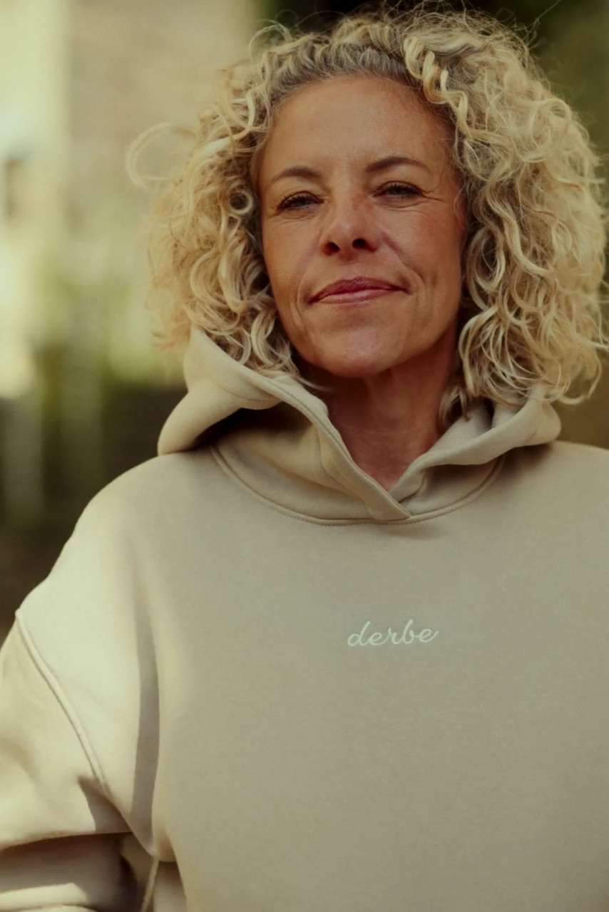 Derbe Hoodie Turmleucht Damen Cobblestone Beige Kapuzenpullover