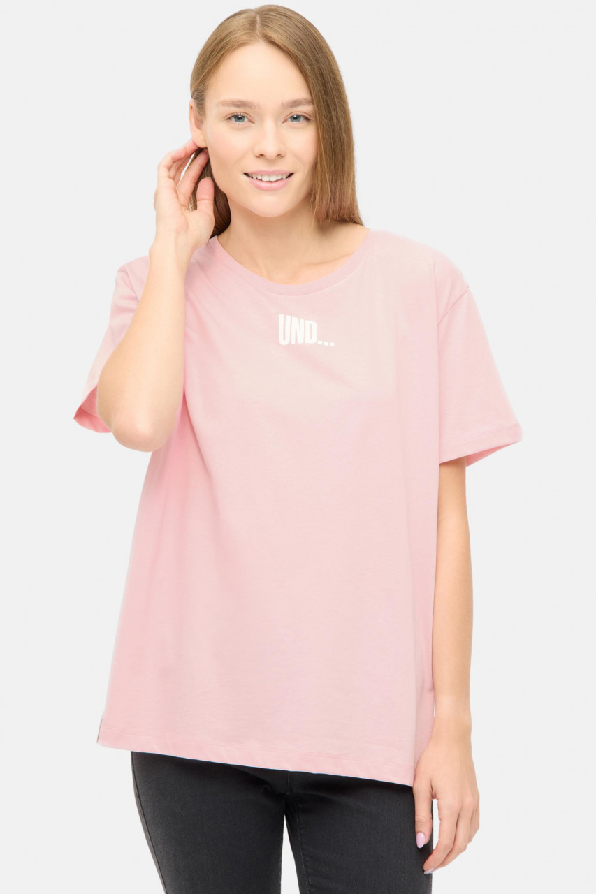 Derbe T-Shirt Und Tschüss Damen Rosa GOTS Organic