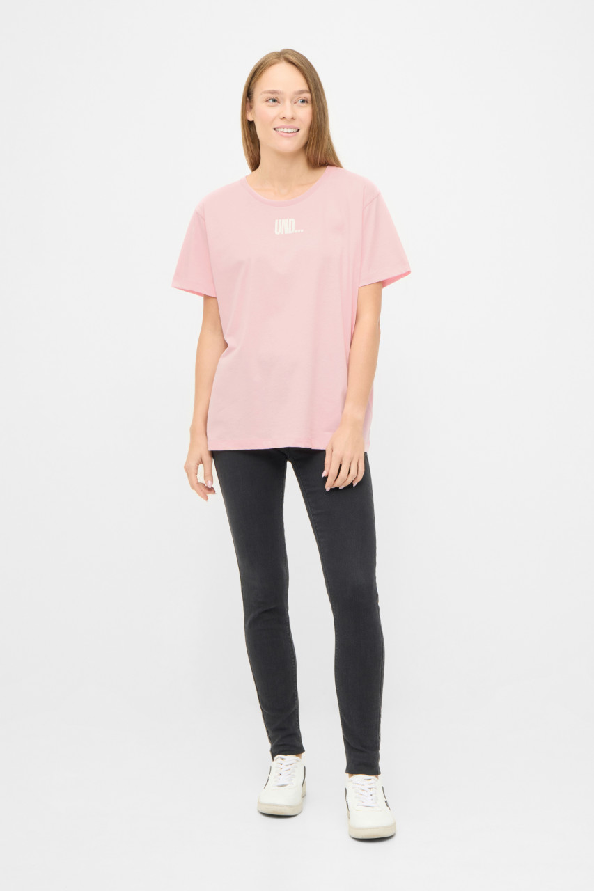 Derbe T-Shirt Und Tschüss Damen Rosa GOTS Organic