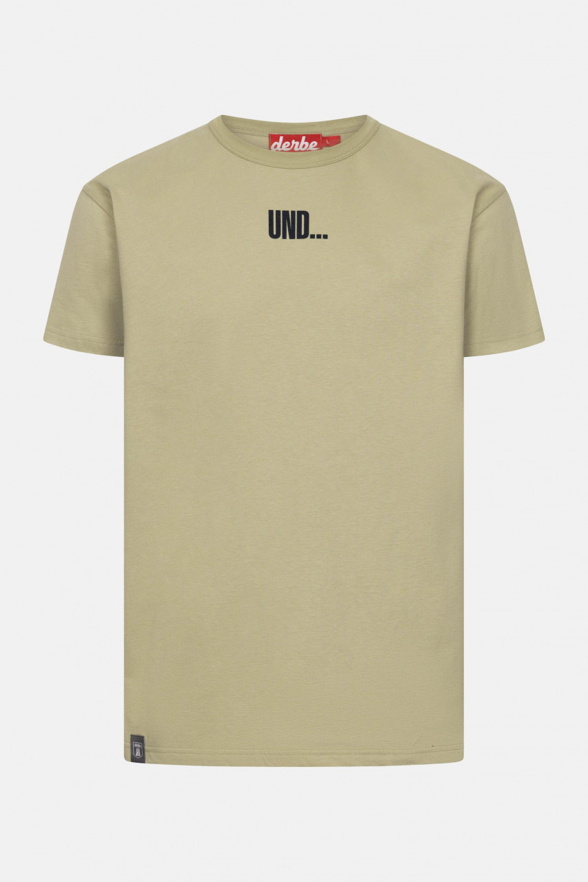 Derbe T-Shirt Und Tschüss Herren Hellgrün Oliv GOTS Organic