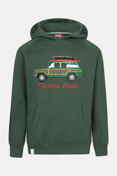 Derbe Vacar Hoodie Herren Kapuzenpullover Grün Kombu Green Derbe Vacar Hoodie Herren Kapuzenpullover Grün Kombu Green