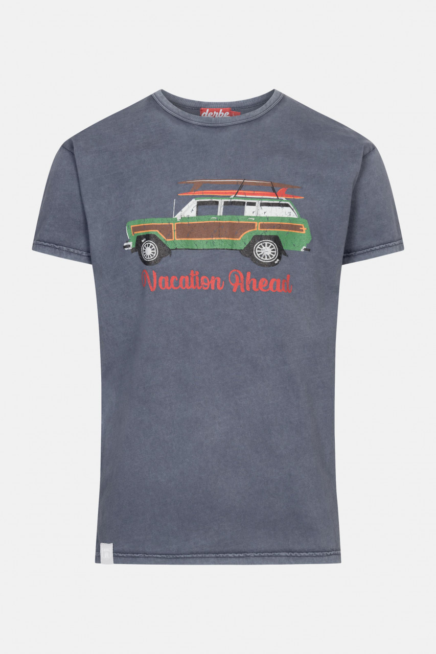 Derbe Vacar Herren T-Shirt Navy Blau Van Nachhaltig